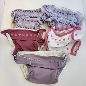 Girls lot of 5 cloth diapers